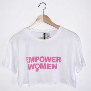 Empower Women Crop Top Tee